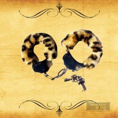 Fetish Fantasy Furry Cuffs in Leopard BDSM-005