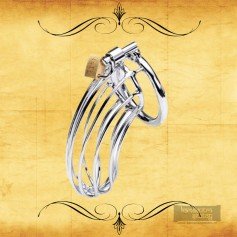 Stainless Steel Iron Wire Male Chastity Lock BDSM-016