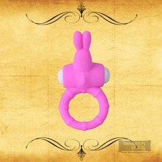 Rabbit Vibrating Penis Ring Blue Lolly CR-018