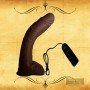 Big Bent 10" Realistic Vibrator Suction Cup Chocolate Dong Vibrator RSV-075
