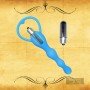 Blue Silicone Anal Vibrator Ad-029