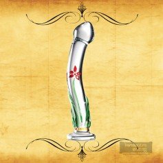 Flower Crystal Glass Dildo Sex Toy GD-004