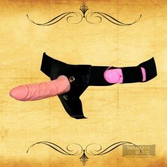 LeLuv 7.5 Vibrating and Rotating Female Lesbian Strap On SO-011