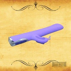 Black T-Transfer Beads Stick Rabbit Vibrator RV-021