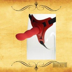 Red Deep Climax Strap On Dildo Realistic Penis Harness SO-021