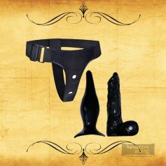 Strap-on Dildo With Anal Butt Plug SO-023