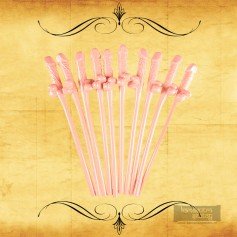 Pack of Ten Willy Straws Blow me KP-001