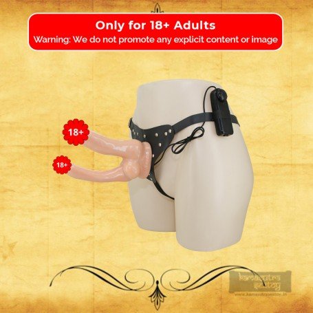 Baile Vibrating Strap-on Double Dildo with Realistic Balls SO-034